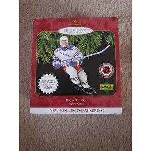 Hallmark Keepsake Ornament 1997 Wayne Gretzky Hockey New York Rangers Orig Box